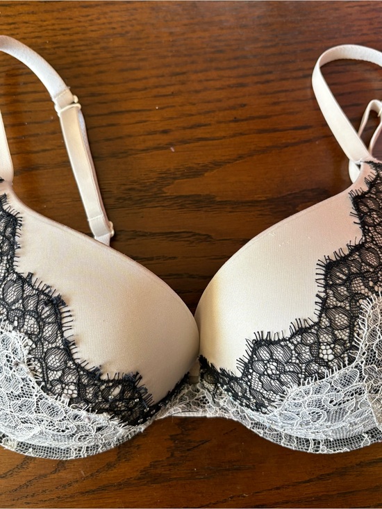 La SENZA Other - La SENZA Cream and Black Lace Push-Up Bra